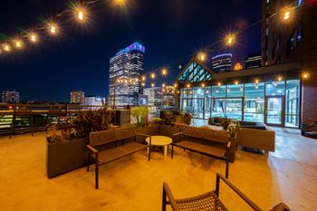 Elevate roof top view over minneapolis